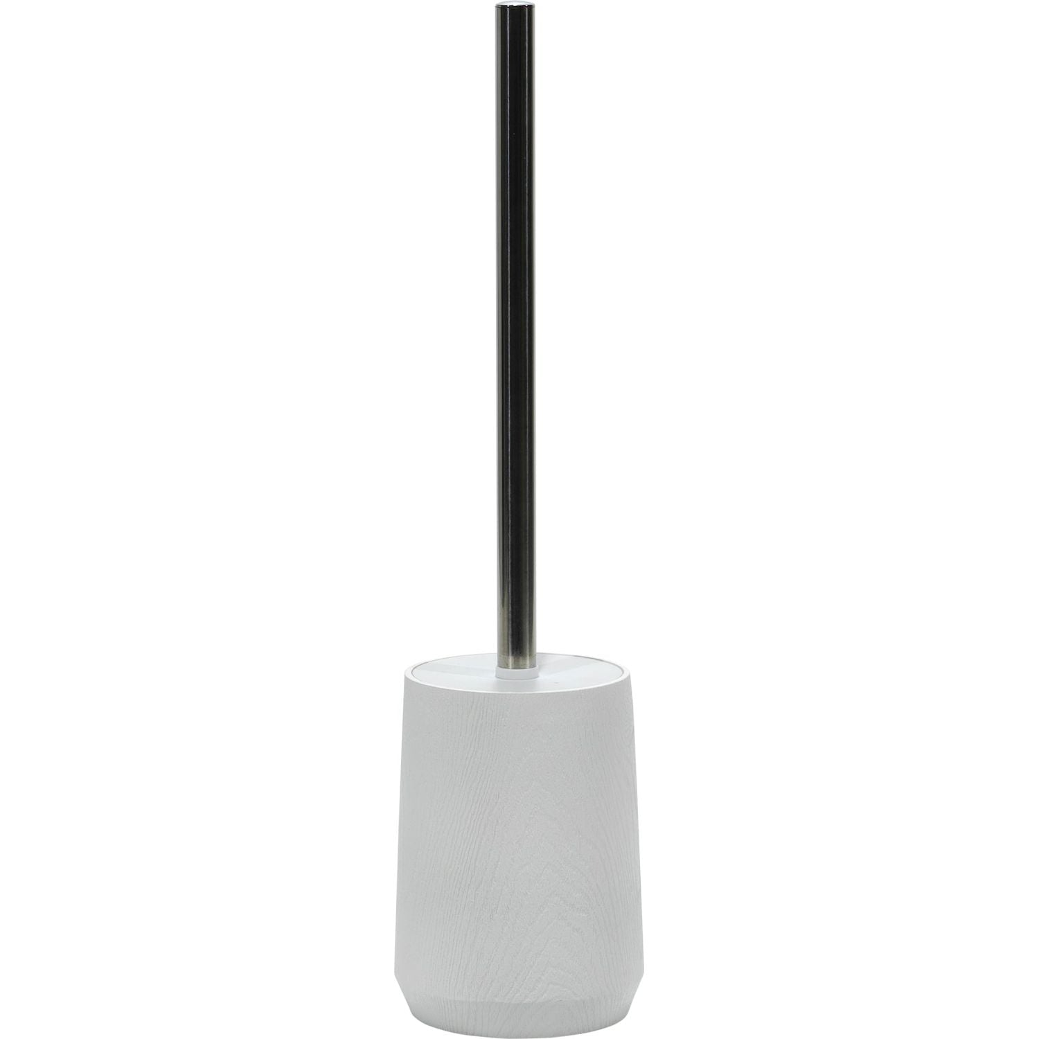 VESTIAMO CASA - Portascopino Effetto Legno Bianco - h41 cm diametro 10,5 cm